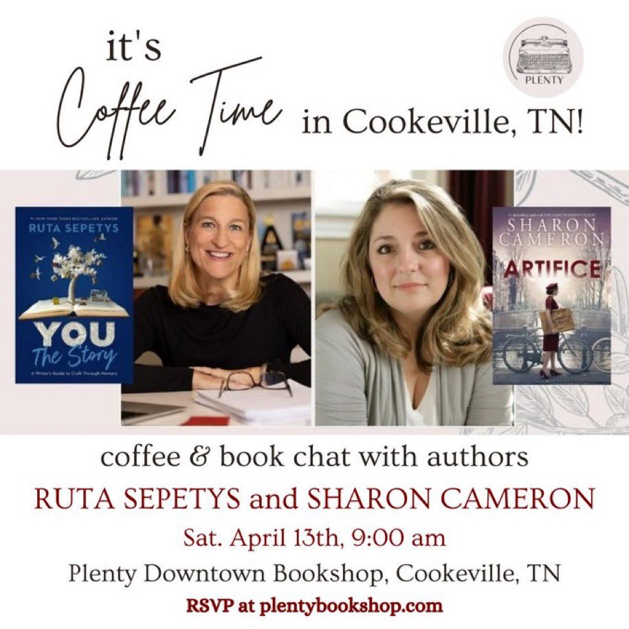 Join us for coffee tomorrow in Cookeville! ☕️📚❤️ plentybookshop.com/event-details-…