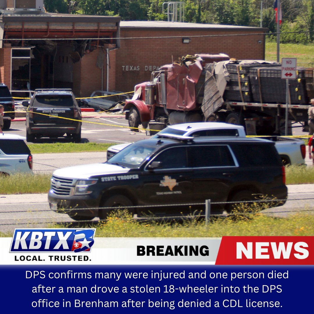 🚨DPS says the suspect is Clenard Parker, 42, of Chappell Hill. One person was killed. 14 others were injured, including 3 critically. The name of the deceased has not been shared at this time. Parker will be facing multiple charges. ▶ MORE DETAILS: tinyurl.com/yc4bf4he