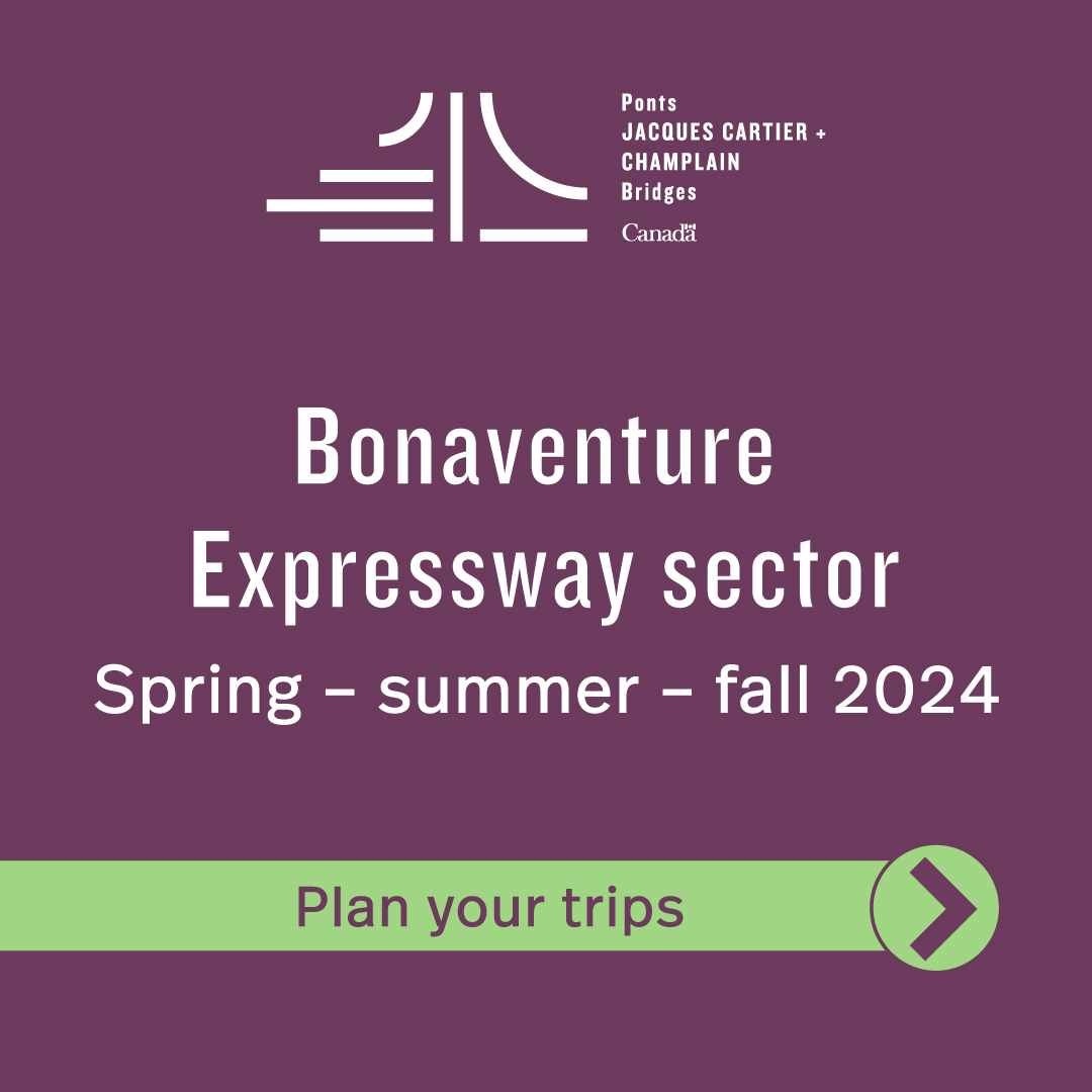 Subscribe to our account @SecBonaventure and be informed in real time of all hindrances in the sector. #BonaventureExpy #circulation #mobilitéMTL