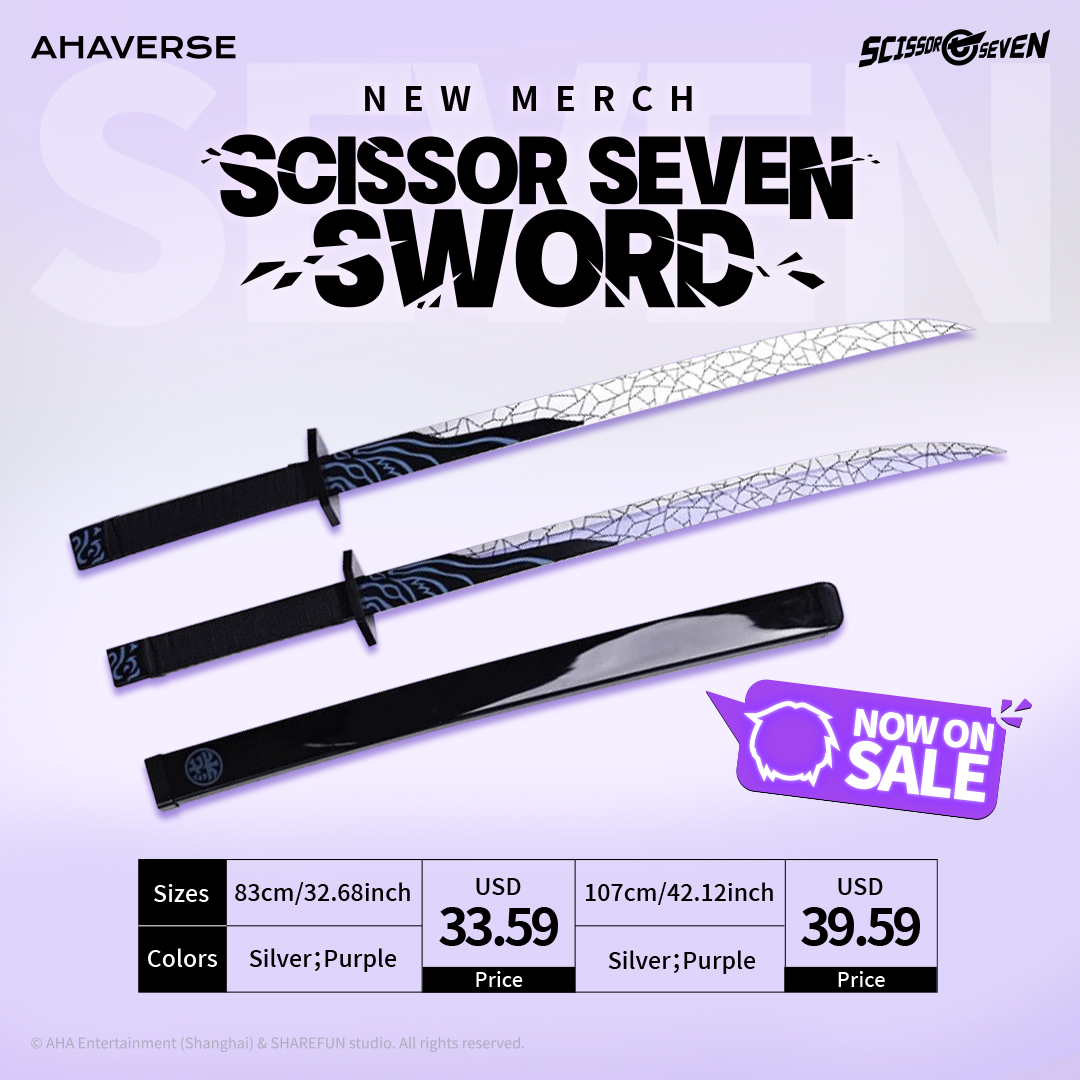 Thousand Demon Daggers is now available for purchase on ahamine.com. 
Don't miss out!!

Tap the link below to shop now: bit.ly/4aL04vi

#ScissorSeven #ThousandDemonDaggers #Ahamine #merch