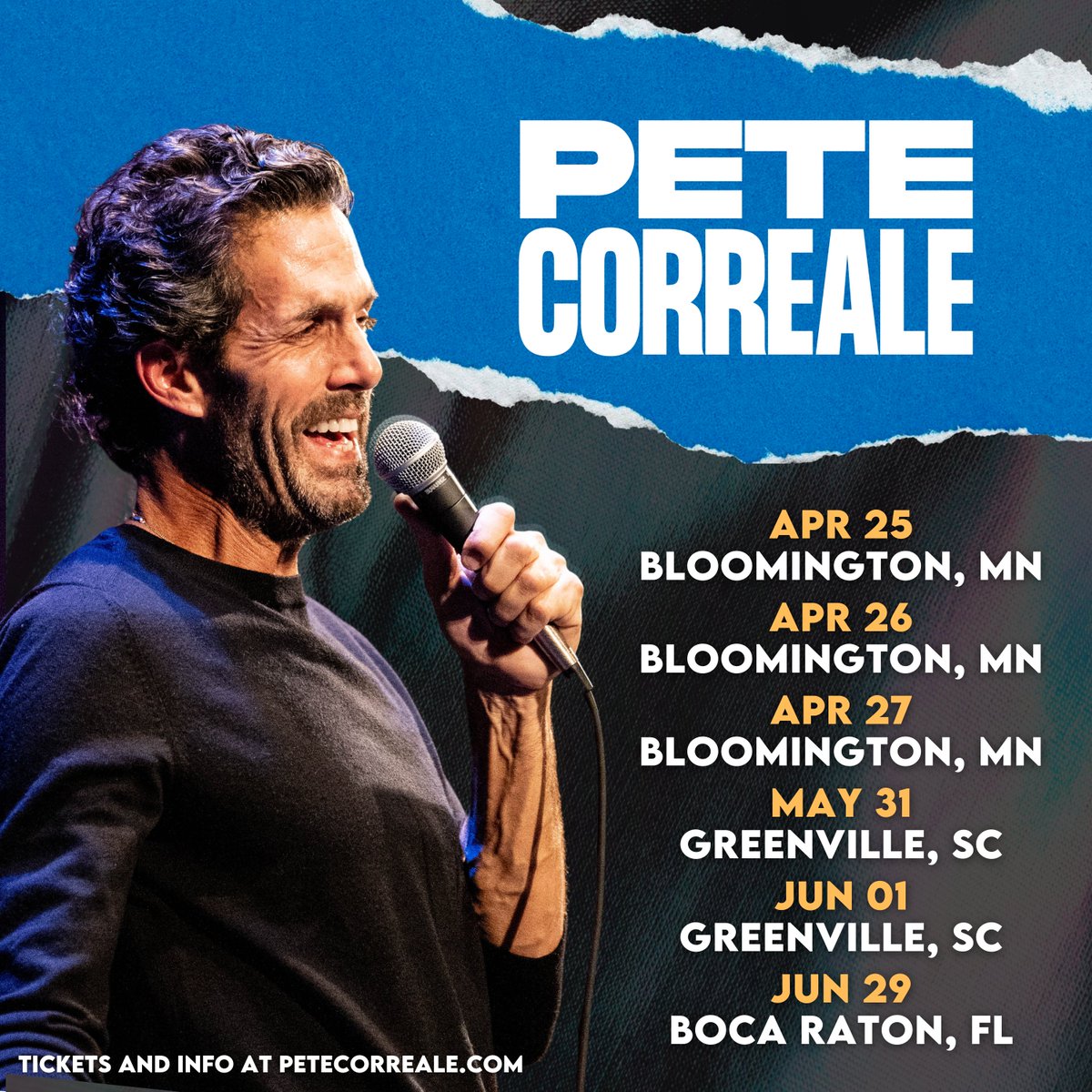 Coming to you live from my basement to announce some new tour dates! Which city will you be stopping by? Get your tickets at: petecorreale.com