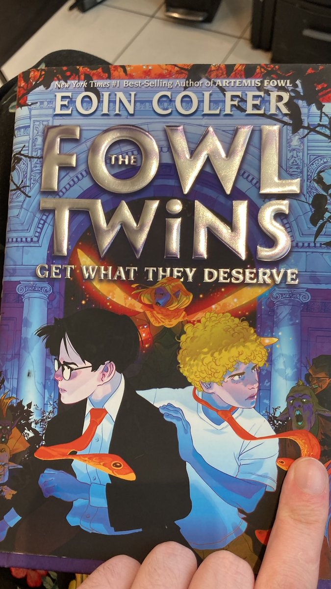 reading the third Fowl Twins by @EoinColfer. very pleased with it so far. my favorite of the trilogy, i think.