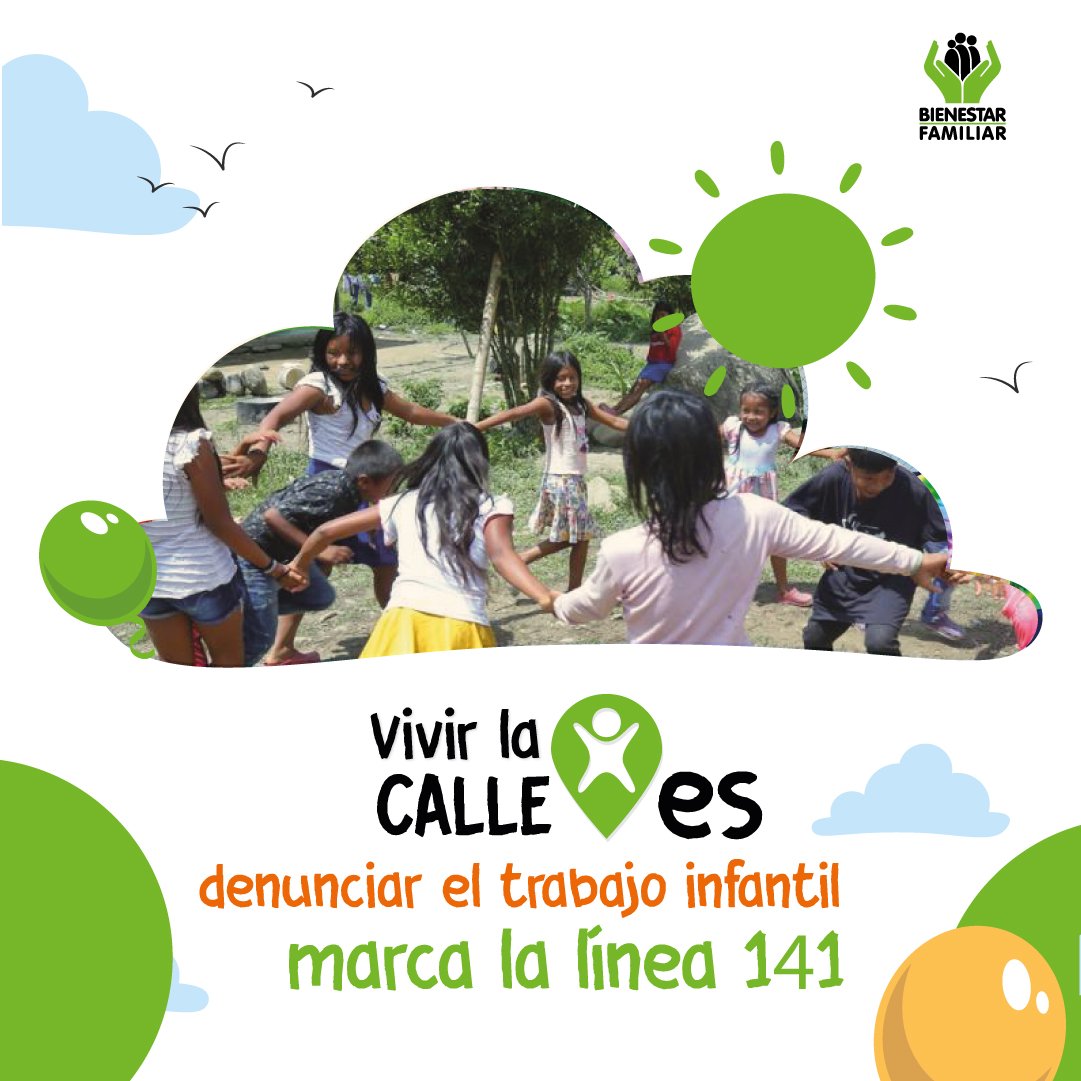 #VivirLaCalleEs garantizar que las niñas y los niños disfruten plenamente sus derechos en entornos protectores y seguros. Desde el ICBF trabajamos para que en cada región de Colombia🇨🇴, ellas y ellos accedan a espacios dignos para que crezca la Generación para la vida y la PAZ.