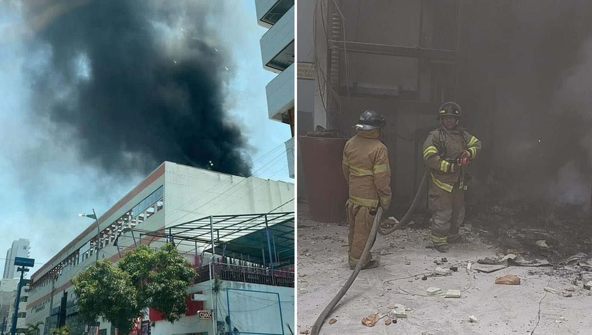 Centro de Convenciones Copacabana se incendia en Acapulco, Guerrero. milenio.com/estados/report…