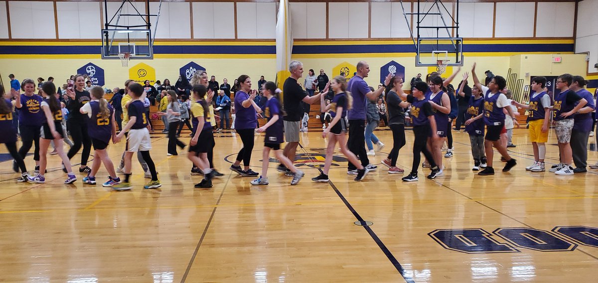 Fifth Grade vs. Staff! While the staff gave it their all, fifth grade are the reigning Champs! Great Job players!!  <a href="/LkwdSchools/">Lakewood OH Schools</a>