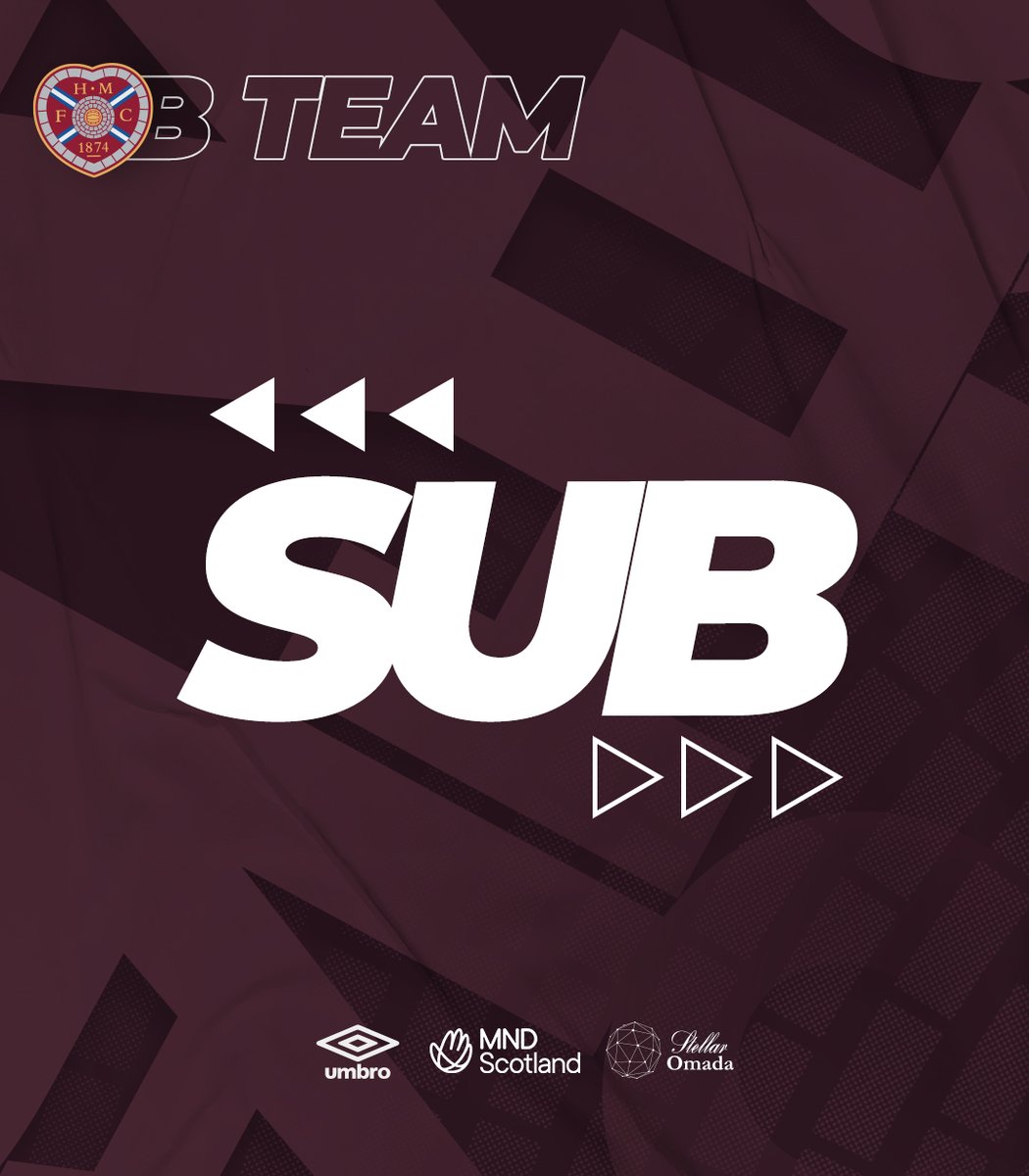 81' | HMFC 4-1 BUFC A change for the Jambos 🔄 ⬅️ Mackenzie Ross ➡️ Murray Thomas