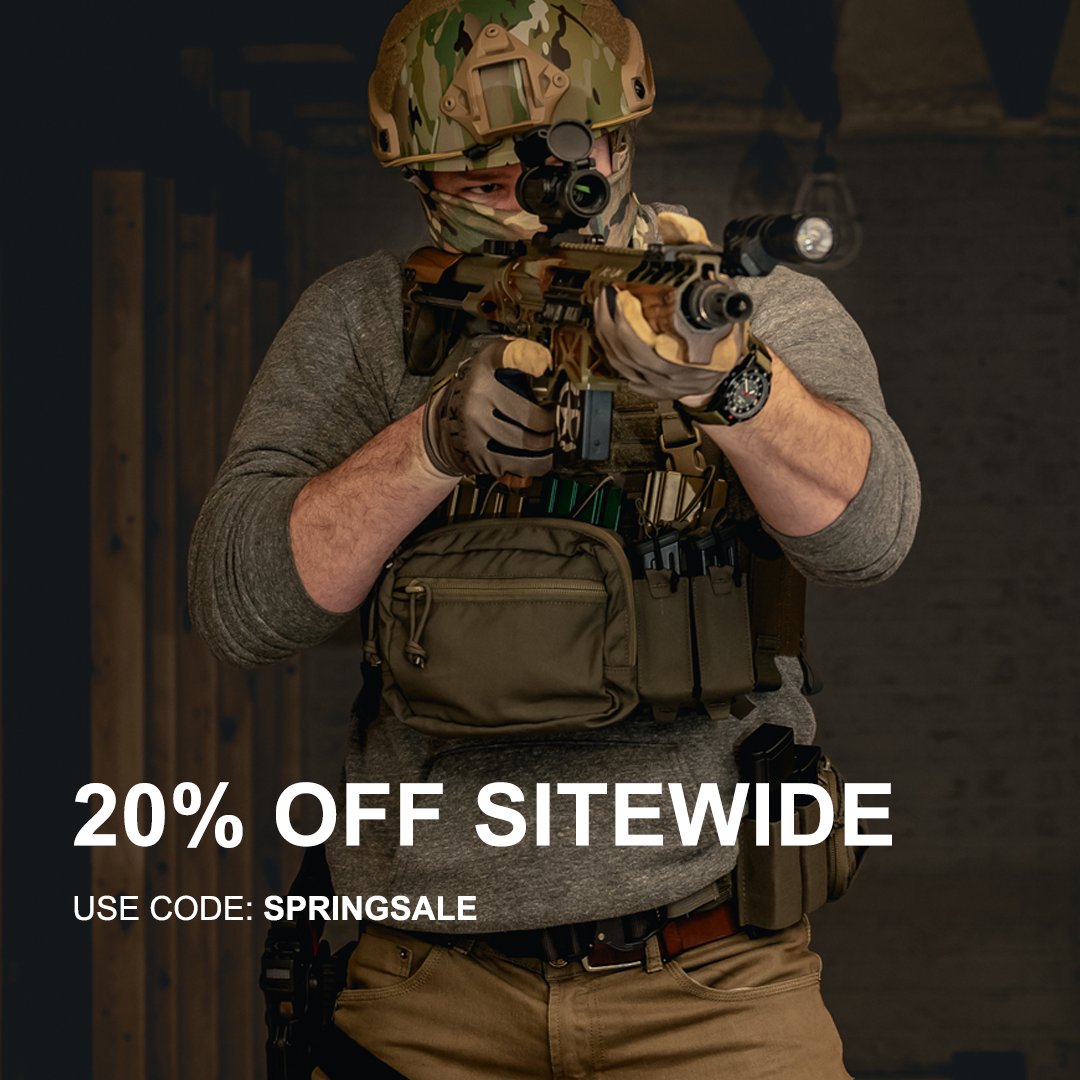 🚨 20% OFF SITEWIDE 🚨 Use Code: SPRINGSALE #tacticalgear #edc #platecarrier #pewpewpew #alwaysbeready #pewpew #loadout #tacticaltraining *ALL CLEARANCE, MASK PRODUCTS, ARMOR, AND URBAN ASSAULT PACK EXCLUDED FROM SALE