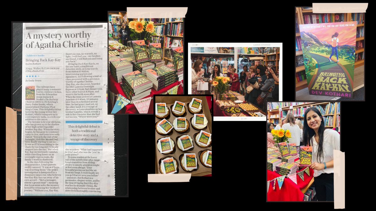 A gathering of the most talented, generous, loving bunch of folks in the superb @childrensbkshop. An incredible review of #Bringingbackkaykay @WalkerBooksUK in the @Telegraph. An author with a full, grateful heart. Thank you so much all who came to my book launch yesterday. 🩵 🩵