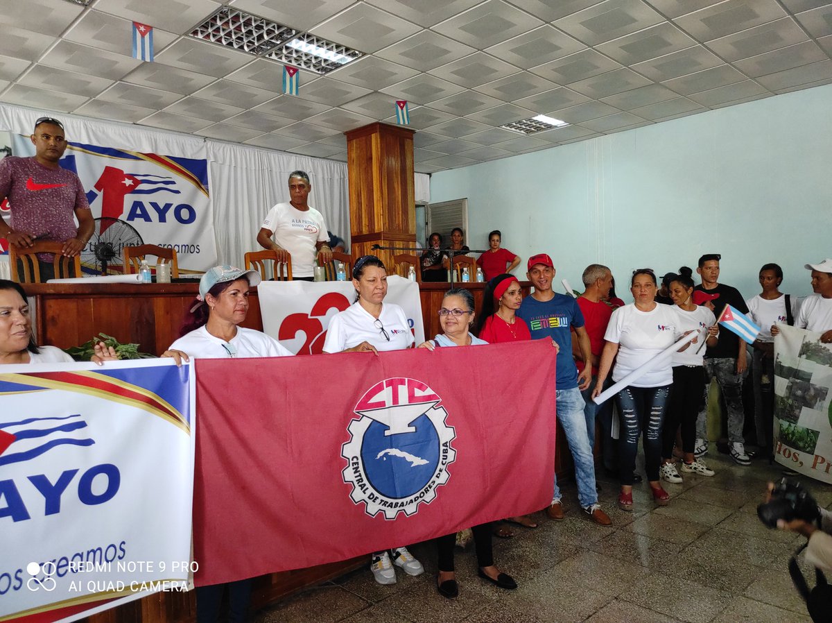 La CTC en la provincia y el municipio Bayamo activa a los trabajadores esperando el Primero de Mayo. Todos a la plaza a mostrar el respaldo a la Revolución. #ProvinciaGranma