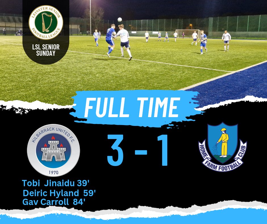 Full time in Greendale ⏳️ We pick up all 3 points tonight ✅️ @AlQuinn2015 @LSLLeague @hitthechannels #LSLlivescore @Homefarm_FC