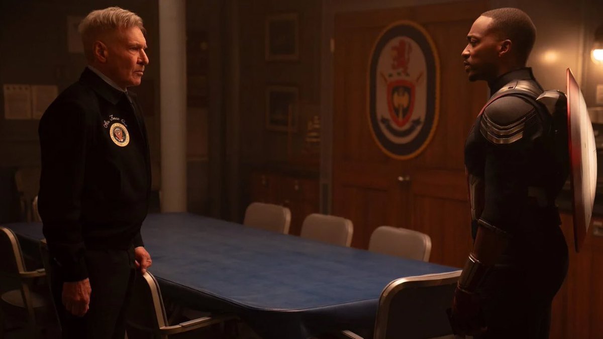TeInvitoAlCine's tweet photo. Fanáticos de #Marvel 
Ya tenemos las primera imagen de #CaptainAmericaBraveNewWorld en donde se destaca la primera visión de #HarrisonFord quien interpretará a un poderoso personaje clave en la trama 💥 https://t.co/FS1KpF3GSg