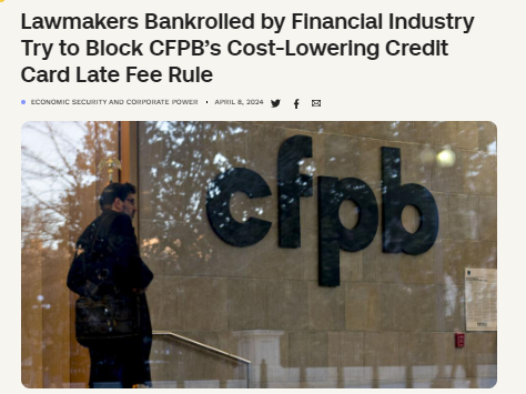 For years, credit card companies have extracted wealth from communities of color by charging extortionate late fees that far exceed the cost of doing business. Congress must stand strong against industry attempts to overturn the @CFPB late fee cap. accountable.us/lawmakers-bank…