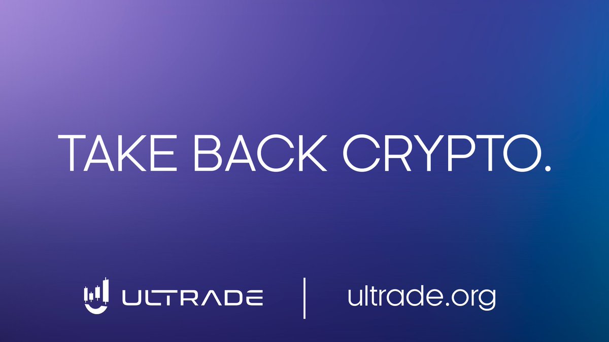 At #Ultrade we stand for self-custody 🔐