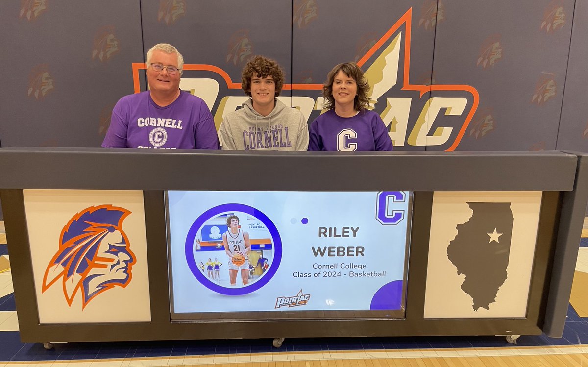 PTHS Senior Riley Weber has signed to play basketball at Cornell College! Congratulations, Riley! #IndianPride