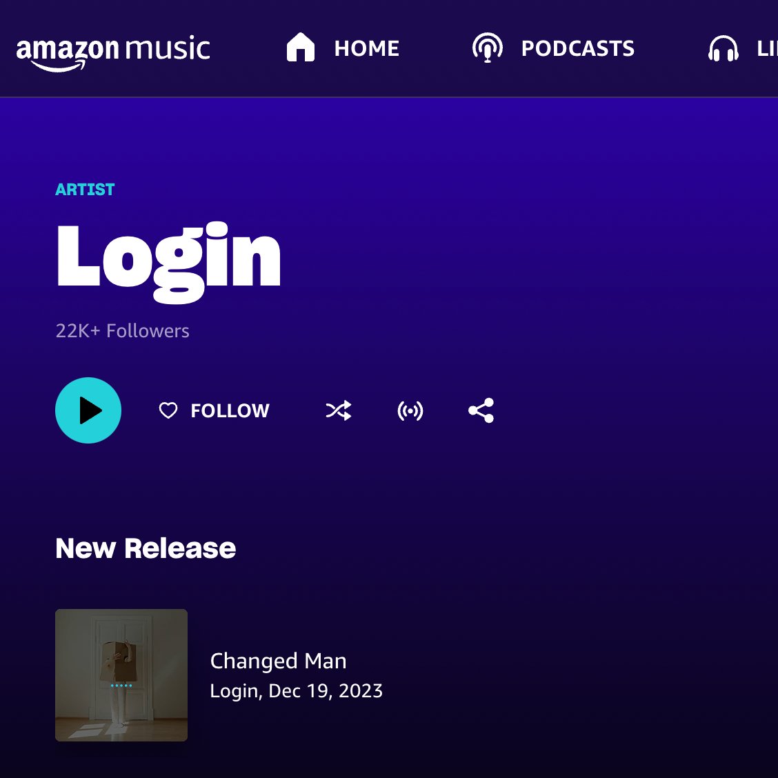 When you search 'Amazon Music', Google offers a helpful link to the Login page, where you can't log in but you can check out some tunes by an Artist named Login. You love to see it, two of the most valuable companies in the world just pranking the shit out of themselves.