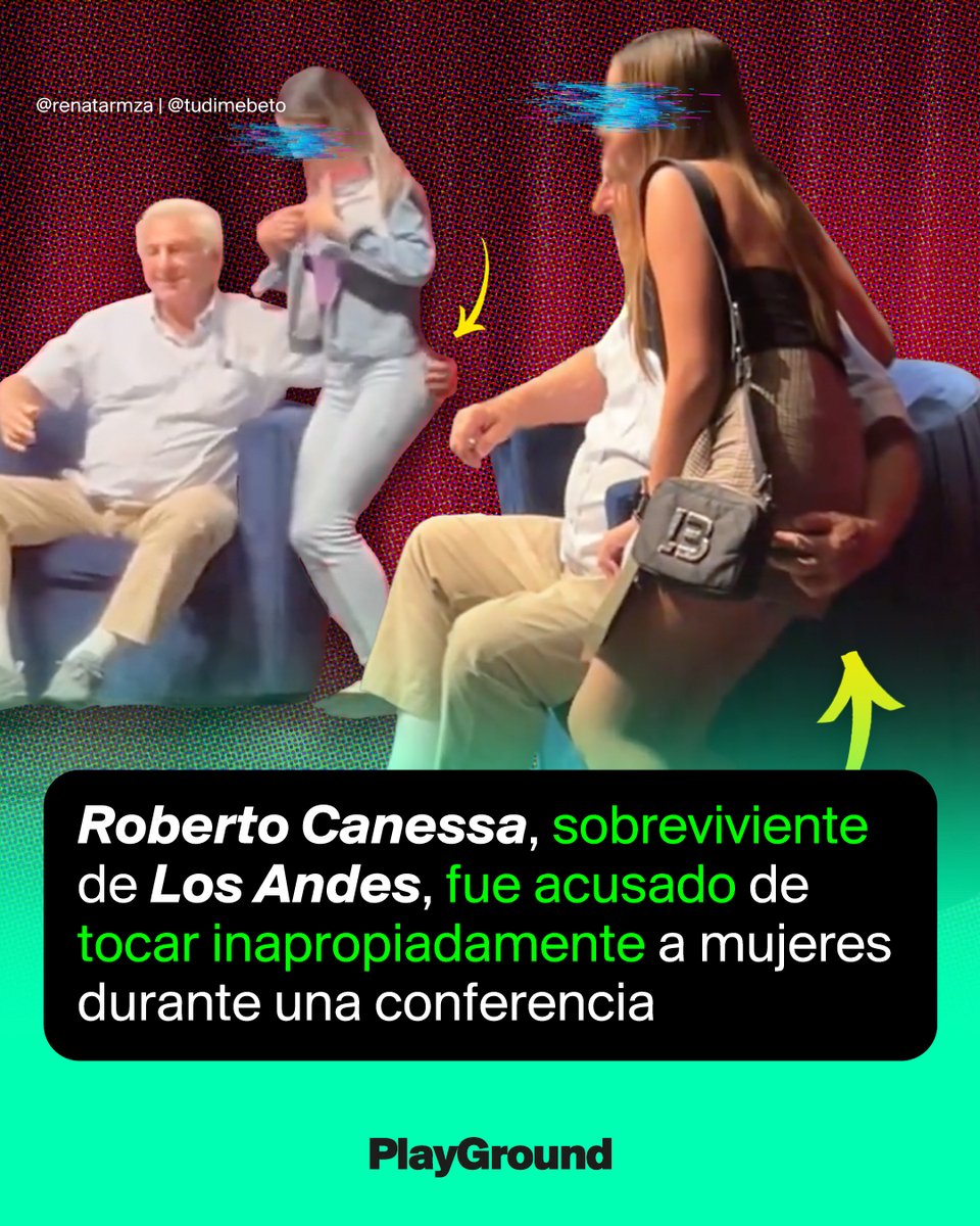 playground's tweet photo. Algo que debió ser un momento de reflexión, sorpresa y valoración de su historia se convirtió en algo decepcionante. En un video de una conferencia que dictó en #Coahuila, #México, se ve a #Canessa tocando de forma inapropiada a una chica que se acerca a tomarse una foto con él. https://t.co/qfA67xbK45