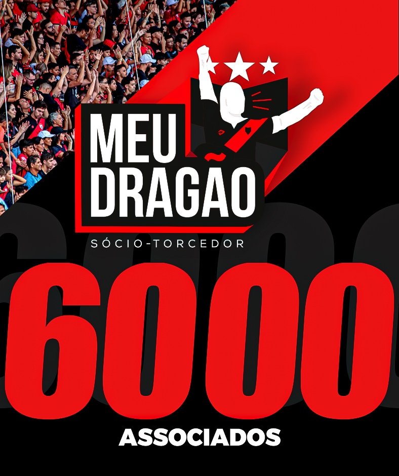 ATUALIZA AÍ! Somos 6000 Sócios Meu Dragão! 🇹🇹🔥🪪 Acesse meudragao.com e faça parte do projeto de futebol que mais cresce no Brasil! 🙏🙌 #DragãoDoBrasil #OClubeDeTodos #MeuDragão