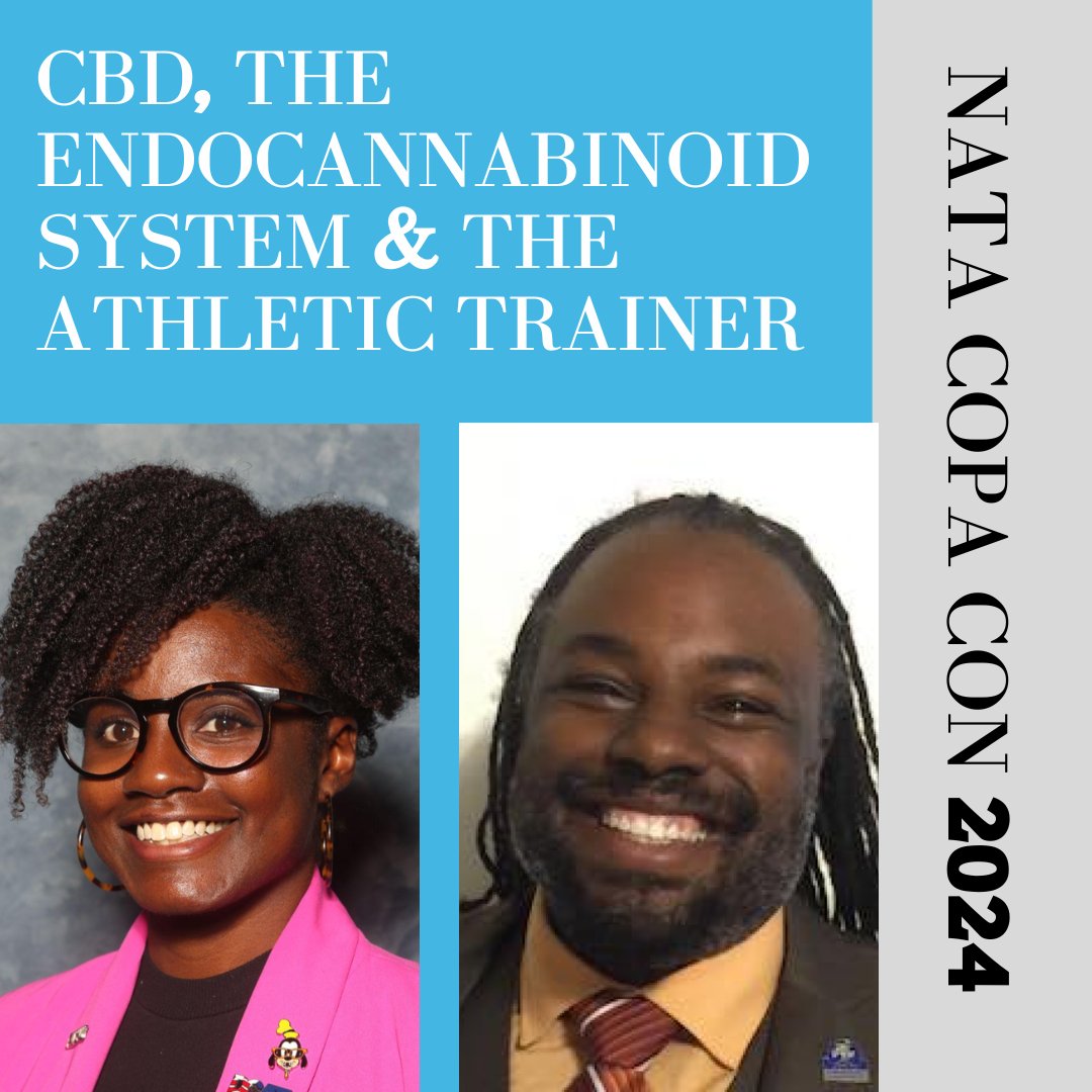 Copa Con 2024 is this week! Join us live or on-demand to hear presentations from Donita Valentine, DAT, CCISM, and Brandon Holland, DAT, ABD. They will present on CBD, the Endocannabinoid System & the Athletic Trainer. Head over to educate.nata.org/copacon2024 to register!