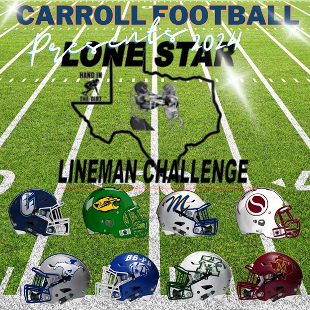 🚨 April 27th 🚨

It’s almost time to have the best of the best lineman compete! These teams have committed to the Lonestar Lineman Challenge hosted by Carroll HS!  WE HAVE PLENTY OF SPOTS LEFT!! COME COMPETE! #txhsfb #flipsled #Lonestarlinemanchallenge