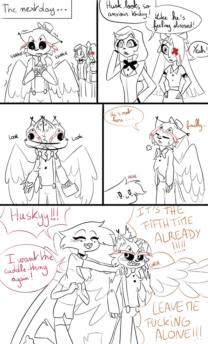 And heres the last part ! It was really fun to work on ^^

'The cuddle-thing' Huskerdust comic part 5 

#hazbinhotel #HazbinHotelAngelDust #hazbinhotelhusk #hazbinhotelhusker #angeldust #husk #husker #huskerdust #huskerdustcomic #huskerdustfanart #angelhusk #huskdust #hellaverse
