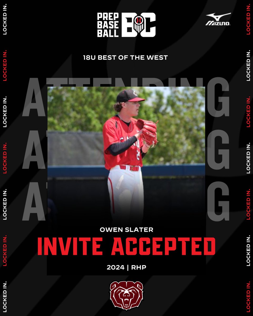 🏔️𝐈𝐍𝐕𝐈𝐓𝐄 𝐀𝐂𝐂𝐄𝐏𝐓𝐄𝐃🏔️ See you in BC, @slatsy19. 🤝 Former Future Gamer, JNT member, and Missouri State commit. Prep Baseball Canada 𝚇 Best of the West