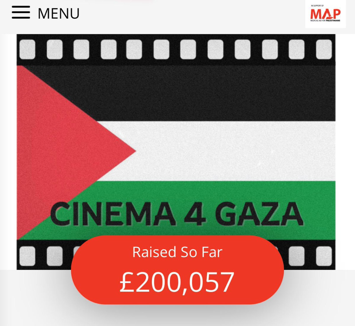 God almighty the folks at @cinema4gaza just went and did it! Two hundred thousand pounds! Such a phenomenal effort. … and you still have 2h30 to bid on the website or donate over £10 to win a raffle ticket to win a cinephile dream bundle! Go, go, go! uk.givergy.com/cinemaforgaza/…