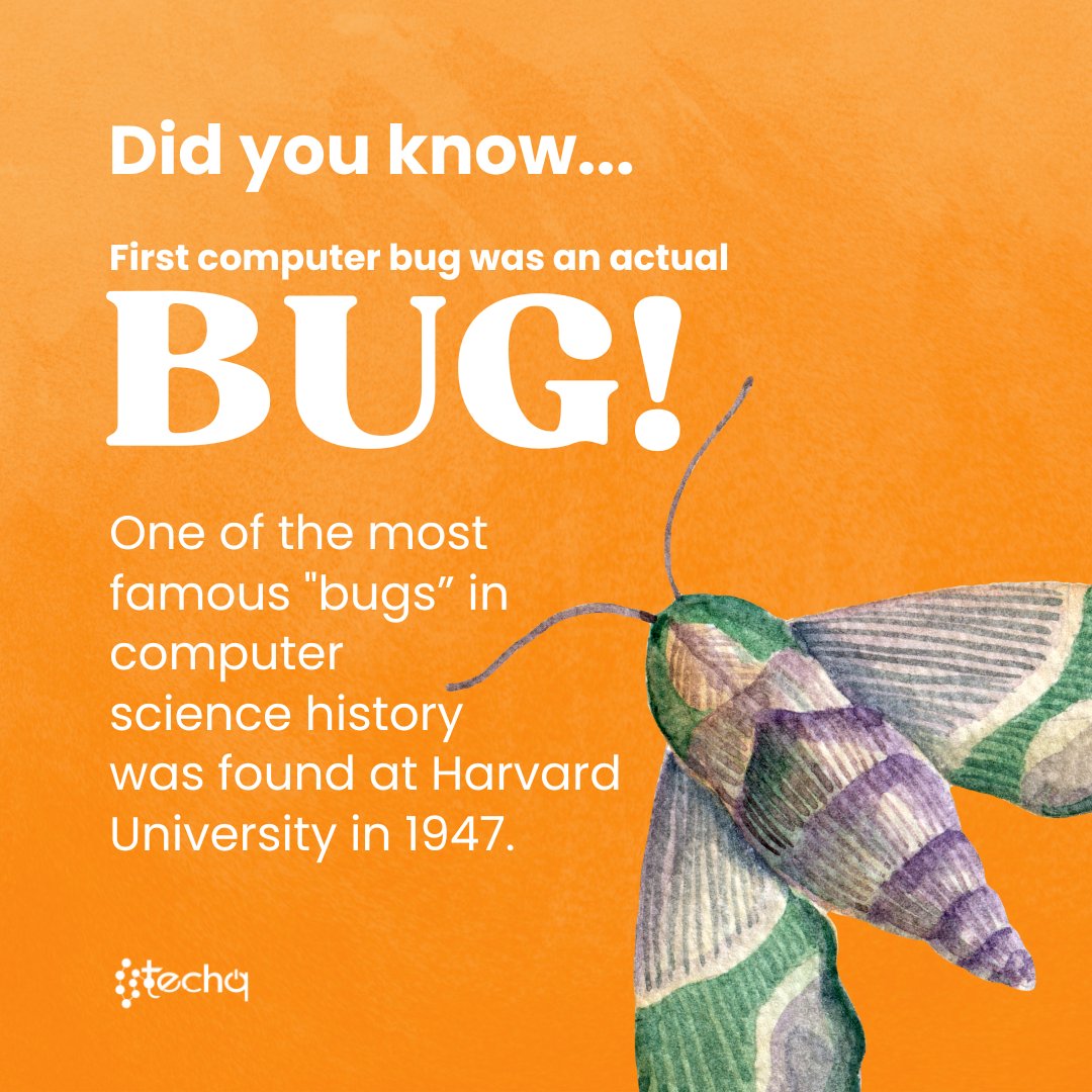 From Harvard's historic computer glitch to modern-day tech troubleshooting, every bug has a story. 🐛✨ 

📩: info@techq.ca
📞: (613) 417-0367
📍: Kingston, Ontario Canada 🇨🇦

#TechQ #TechQConsulting #HarvardBug #ComputerHistory #TechTrivia #Debugging #DidYouKnow #TechHistory