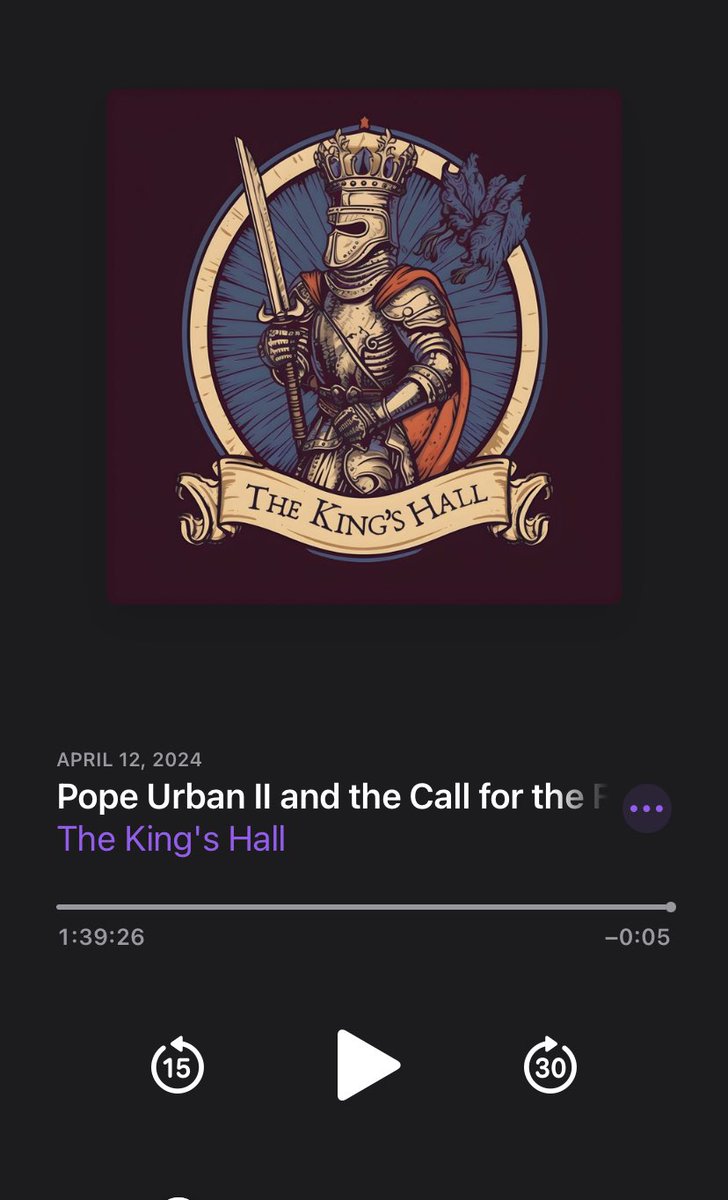 Brand new episode of @The_Kings_Hall dropped today! Friends, it’s time to talk about the Crusades. 🔥
