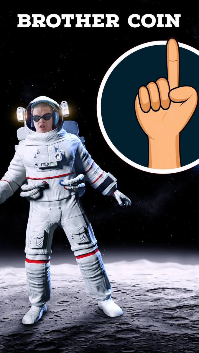 BrotherCoin_'s tweet image. Brothercoin is on the moon☝️🚀