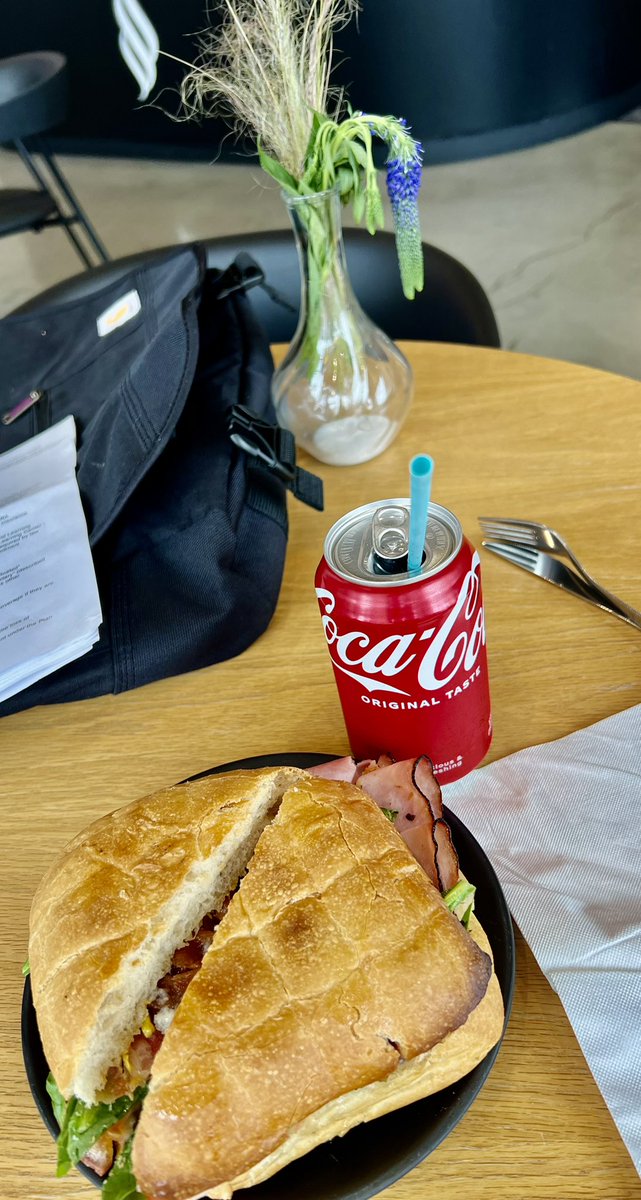 @eastvillagesd cafe SENSES in the @UCSDPark_Market building has a delicious club sandwich on brioche bread.