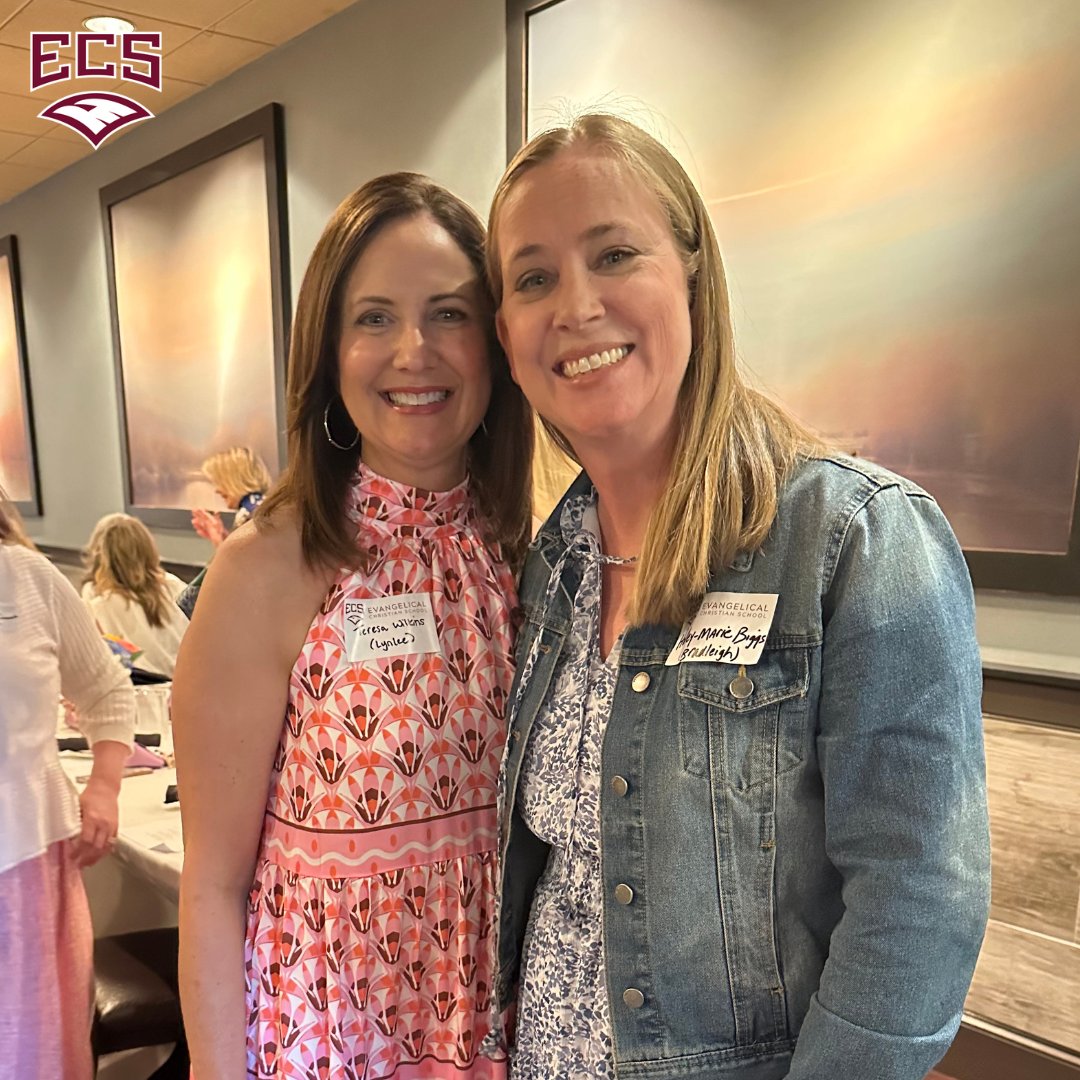ecs_eagles's tweet photo. It was a great day to honor the mothers of the class of 2024 at the annual senior moms' luncheon given by the PTF. What a special time to connect and remember sweet ECS memories! 

#PartneringWithParents #BuildingForLife #ECSeagles https://t.co/8fpcPu73n6