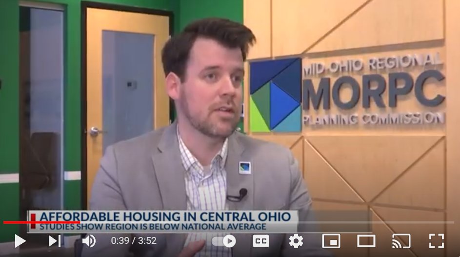 #MORPC In The News: #WCMH-NBC4 recently aired a series on housing in Central Ohio which included MORPC's Director of Data Analytics & Strategy Dave Dixon who discussed the recent #LeadersListen survey on housing. Learn more: youtu.be/2obx8Z3O5wE?si… #CentralOhio #Housing