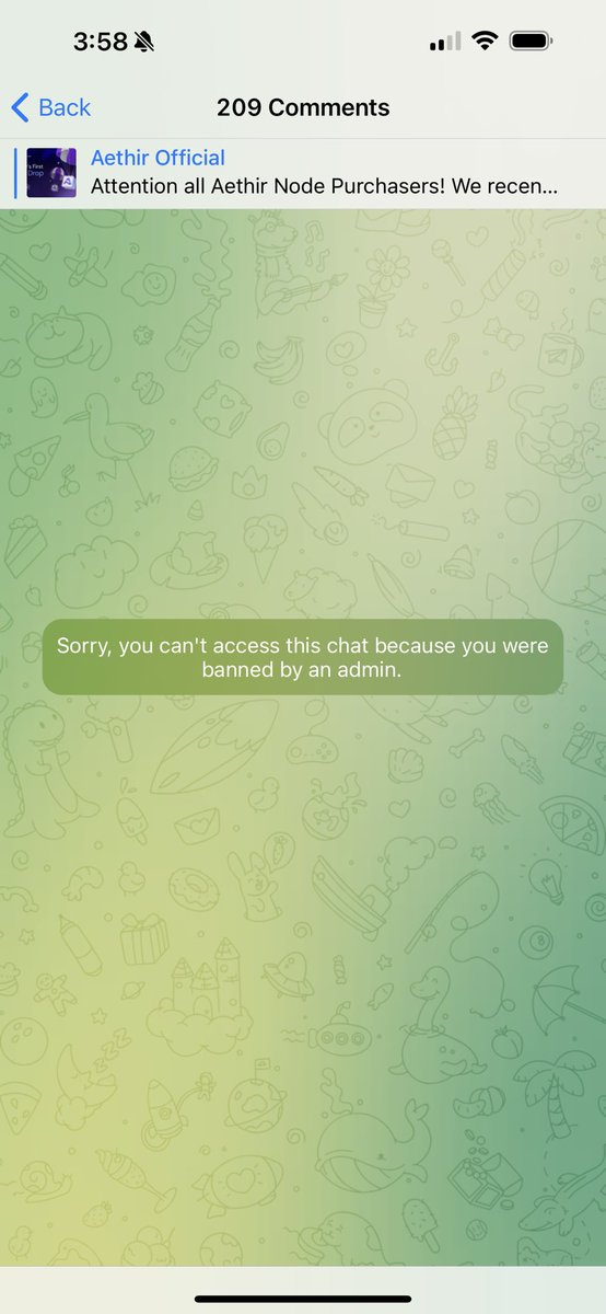 pavanpats's tweet photo. @AethirCloud Admin banned when I ask a question regarding the error I am getting when I access the https://t.co/Ke1HHjhzFp. https://t.co/AoLCgGBecE