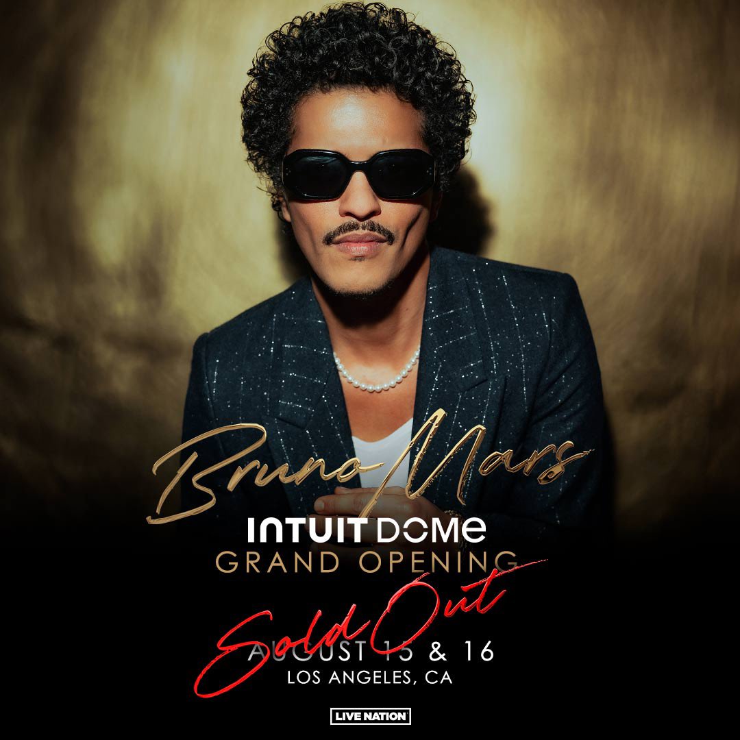 We can't wait for Bruno Mars to perform two SOLD OUT shows at our Grand Opening this August! 🤩
