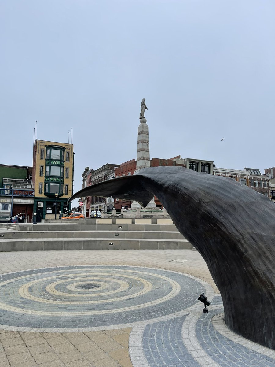 One other nice thing about attending #AACUGEPA is that I was able to tick states 35 & 36  off my list.
Pictured are the Rhode Island Capitol and New London City Hall and whaling staute.