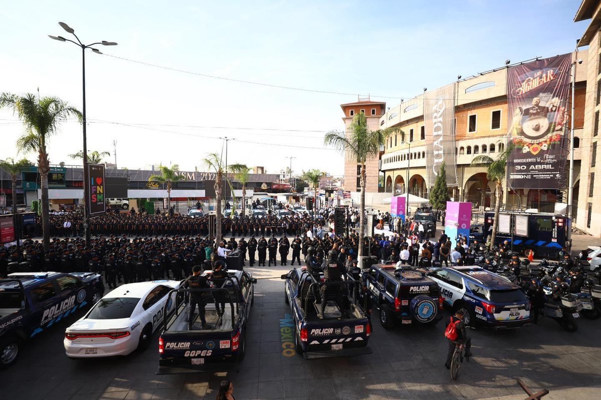 OPERATIVO DE SEGURIDAD DE LA #FNSM24 Trabajaremos de manera coordinada con la Policía Estatal, Policía Municipal, Ejercito, Guardia Nacional, Protección Civil, Fiscalía del Estado, Bomberos y Cruz Roja para proteger y salvaguardar la integridad de los asistentes a nuestra feria.