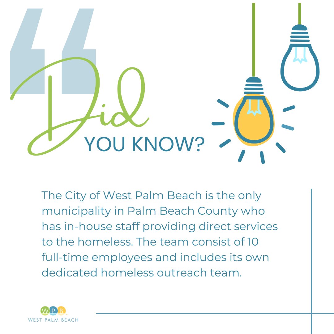 thecityofwpb's tweet image. 💪We are leading the charge in addressing homelessness. While many cities rely on external resources, WPB takes it a step further with a dedicated team of 10 employees, including a specialized outreach team. It&apos;s not just about awareness; it&apos;s about action. #HomelessnessSolutions