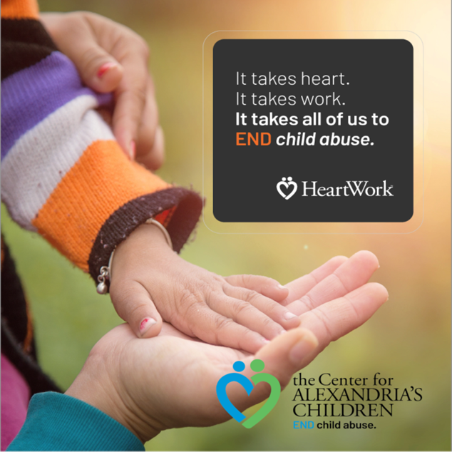 April is child abuse awareness month. The Center for Alexandria's Children works every day of every month to prevent child abuse. It takes heart. It takes work. It takes all of us to end child abuse. #Spring2ACTion #CAC #endchildabuse #savechildhood spring2action.org/organizations/…