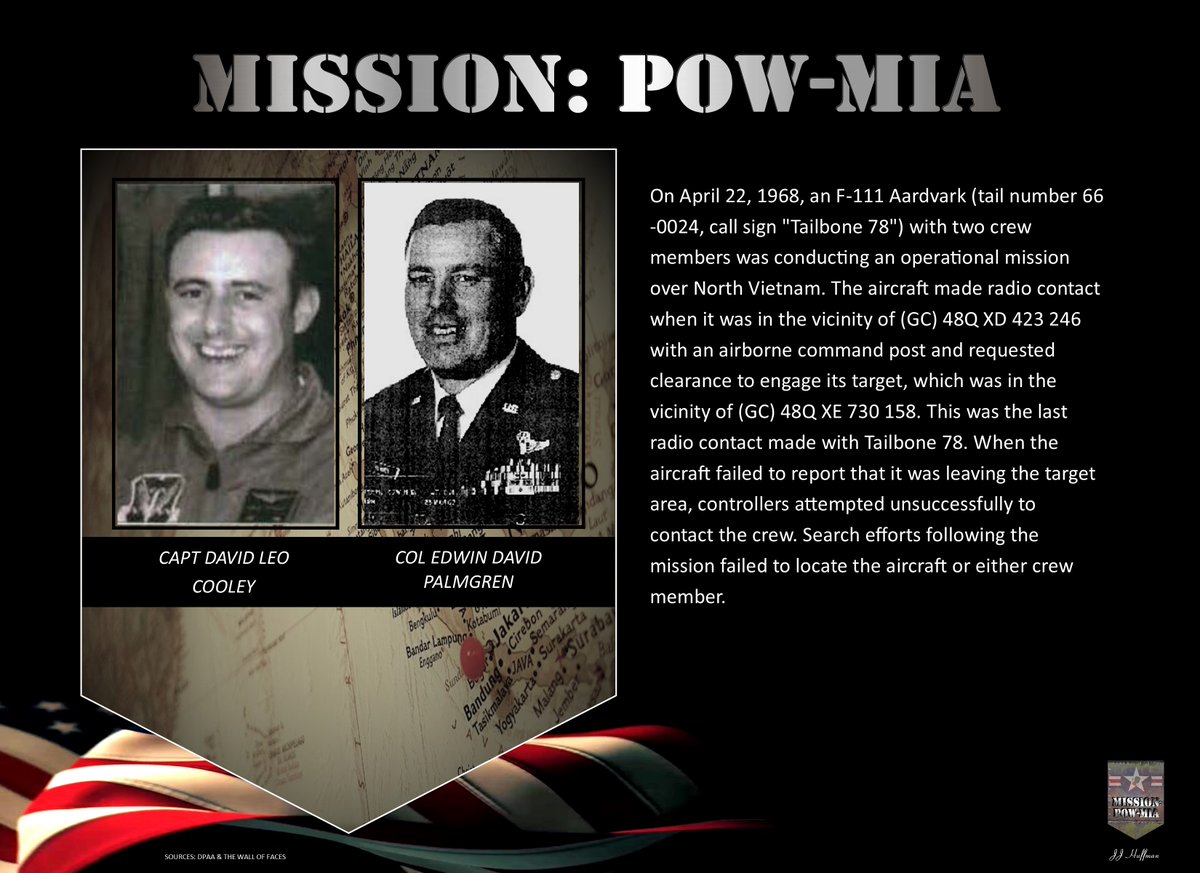 THE MEN ARE THE MISSION! We remember and honor our Unreturned Vietnam War Veterans still missing and unaccounted-for on Apr 22 @dodpaa @powmiafamilies @grassroots @MIA @VVMF @goldstarfamilies @bringthemhome @rollingthunder