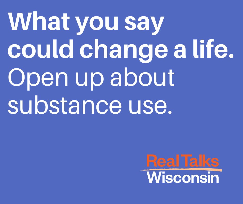 Nervous? Don’t be. #RealTalksWI are easier than you may think. Get #ConversationStarters: dhs.wisconsin.gov/real-talks/sta… #SubstanceUse