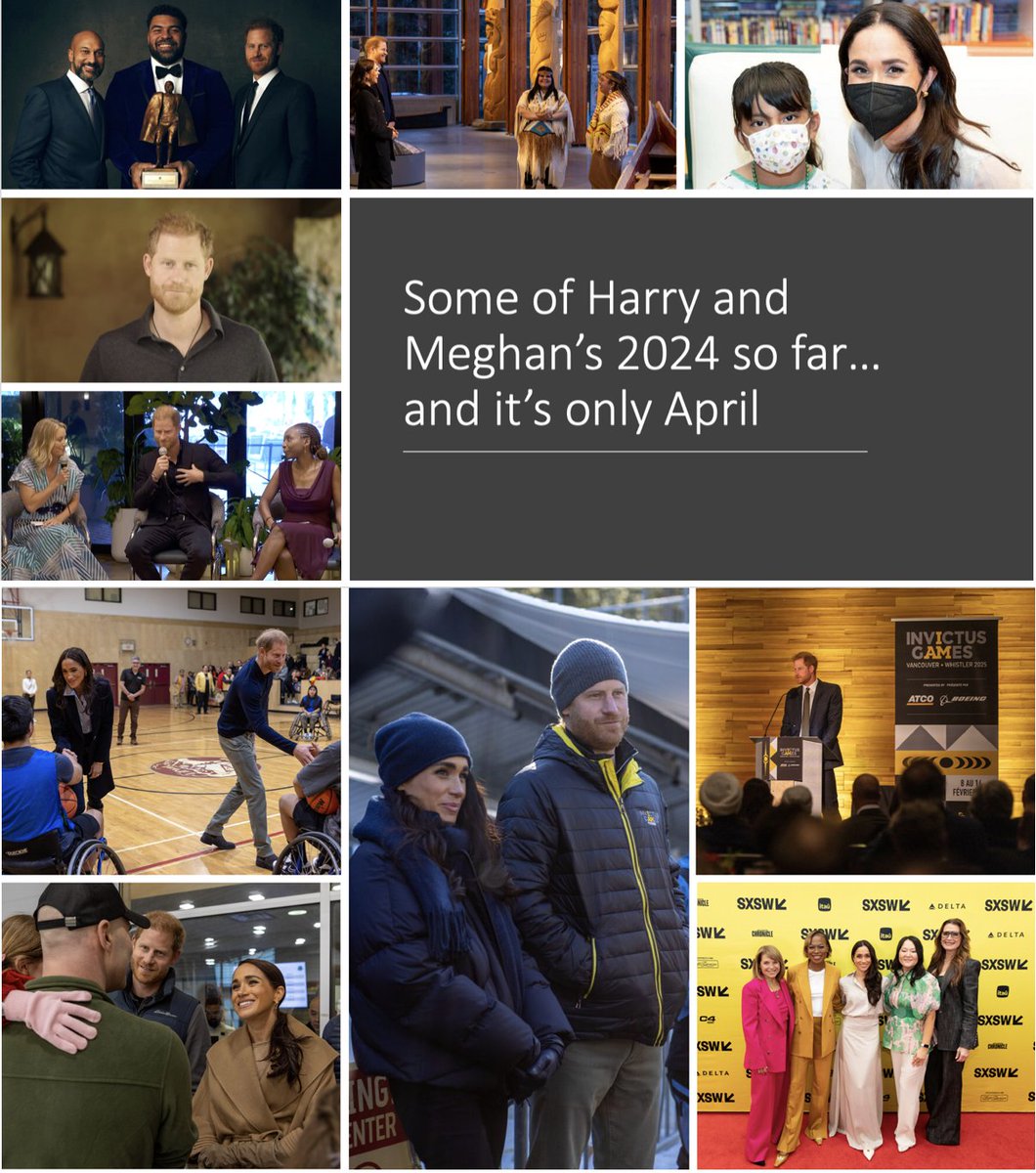 brewerelac's tweet photo. Hardworking #PrinceHarry and his brilliant and accomplished wife #PrincessMeghan, the Duchess of Sussex, live lives of purpose. Thriving, and we love to see it.
#GoodKingHarry #ServiceIsUniversal #HarryandMeghan #DuchessMeghan https://t.co/gAIVTGt2Rk
