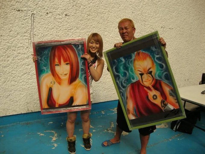 One of the weirdest stories I've seen in wrestling involved Io Shirai, NOSAWA Rongai and these painting

Those who know, know.
