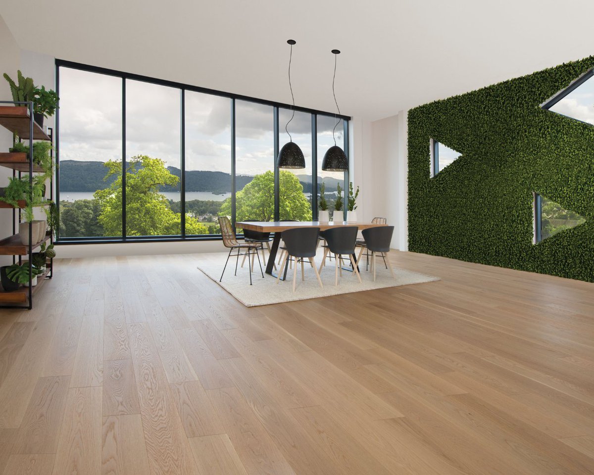 More #SpringTrends Inspo: Enhancing our connection to nature with “Biophilic” design. 
-
Flooring: White Oak Natural Exclusive Brushed from the #miragefloors Natural Collection