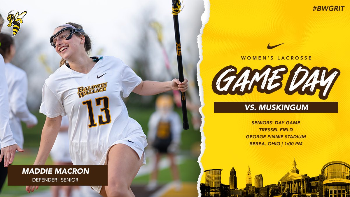 🥹 It's the final @bw_wlax regular season home game as they host @MuskieWLax in the Seniors' Day Game 🎓🥍 ⏰: 1:00pm 🏟️: Tressel Field; Finnie Stadium 📍: Berea, OH 🎟️: bwyellowjackets.com/tickets 📒: bwyellowjackets.cc/3TZcrxa 📊: bwyellowjackets.cc/3Jfc3p8 📺: bwyellowjackets.cc/440Pk9Z