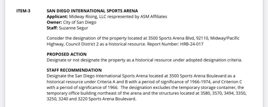 In what the hell are they thinking about making the Sports Arena a historical arena?! Absolutely ludicrous. Typical San Diego politics. #midwayrising #midwayfailing