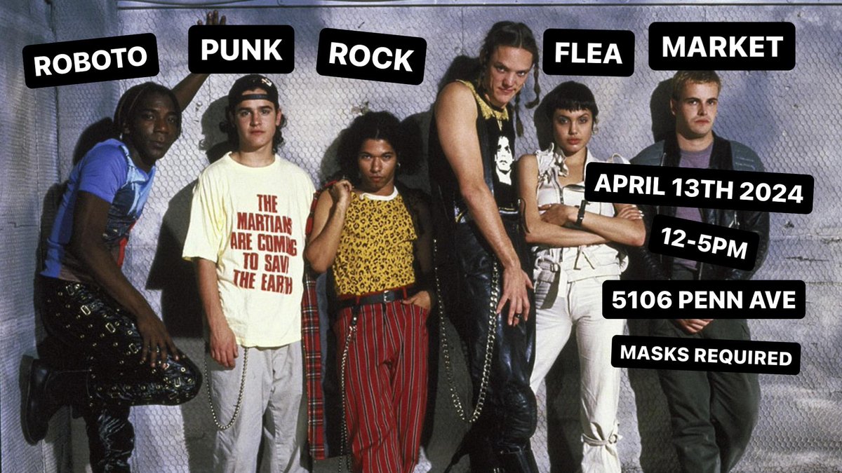 TOMORROW: @RobotoProject Punk Rock Flea Market!!