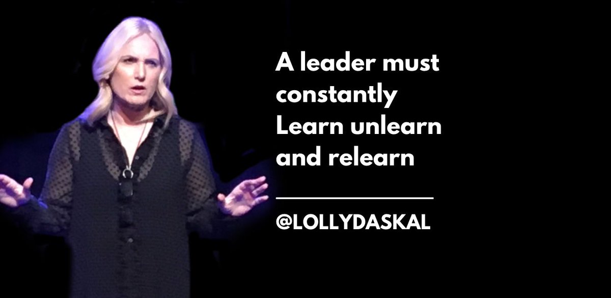 A leader must constantly Learn unlearn and relearn.~@LollyDaskal bit.ly/3AlMy0Y #Leadership #Management #TedTalk #Tedx #Speaker