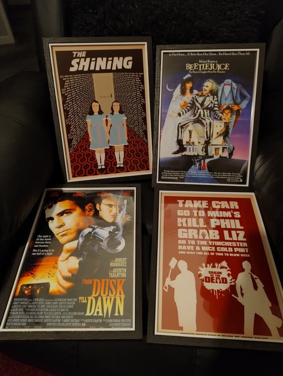 Got a bunch of framed movie posters as a birthday present - so cool! 😁