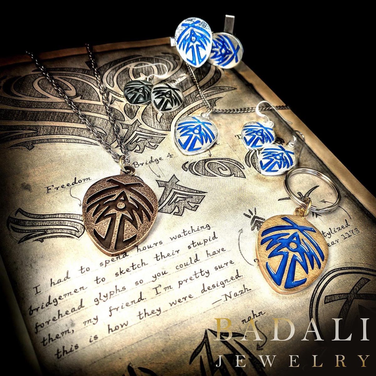 “It appeared that he'd been wrong. There had been something more they could do to him. One final torment the world had reserved just for Kaladin. And it was called Bridge Four.”
badalijewelry.com

@BrandSanderson @IzykStewart @DragonsteelBook
 #BridgeFour #StormlightArchive