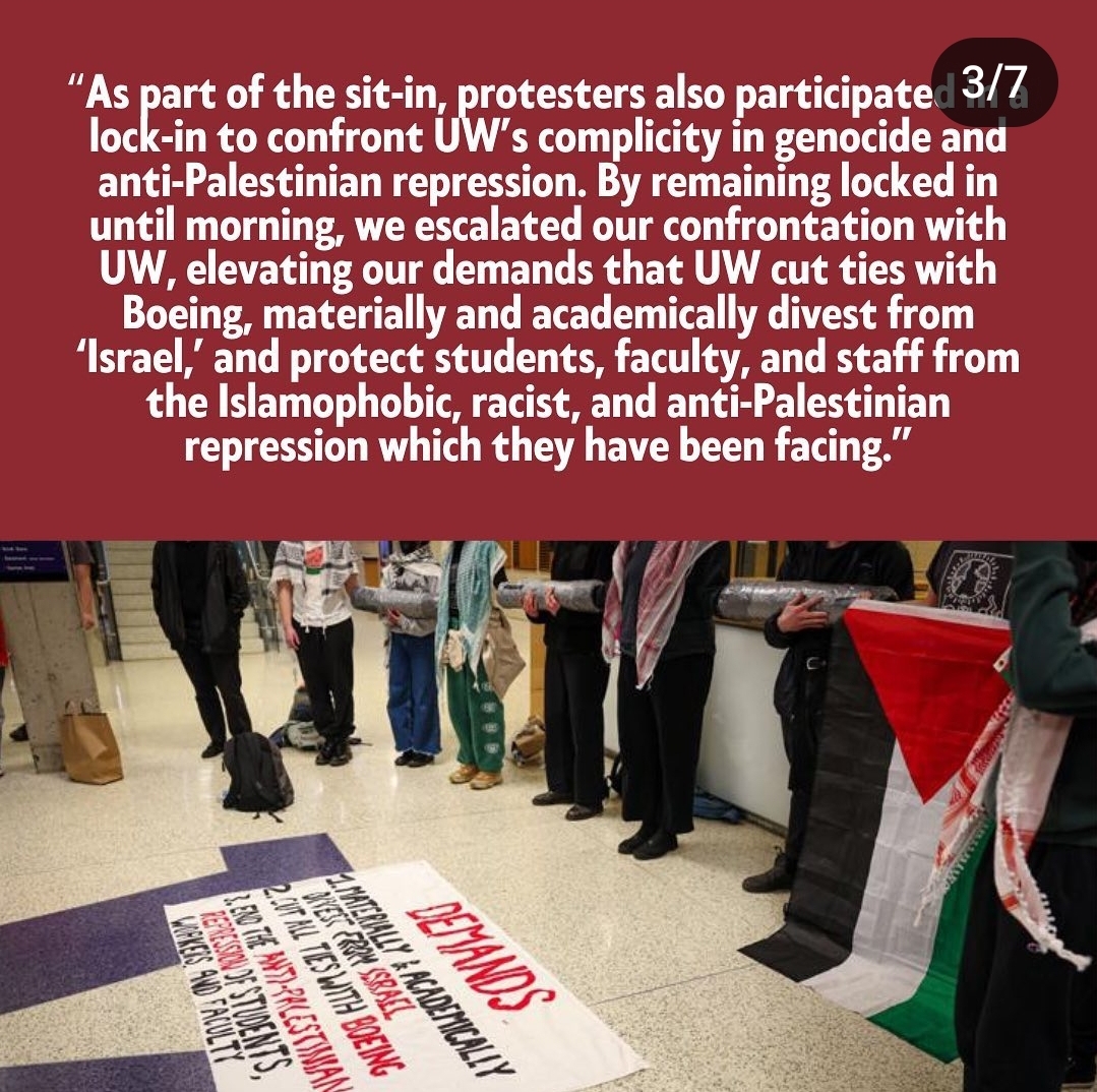 🧵VANDALISM FOR PALESTINE United Front for Palestinian Liberation @UW is upset they are being called out for vandalizing the HUB so they are blaming the left-leaning @thedaily & UW admin which has allowed Hamas rallies & vigils for terrorists on campus but finally had enough
